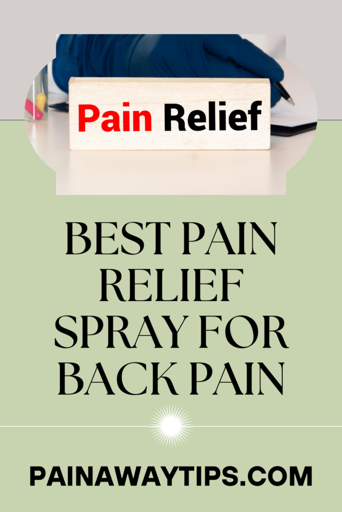 pain relief spray