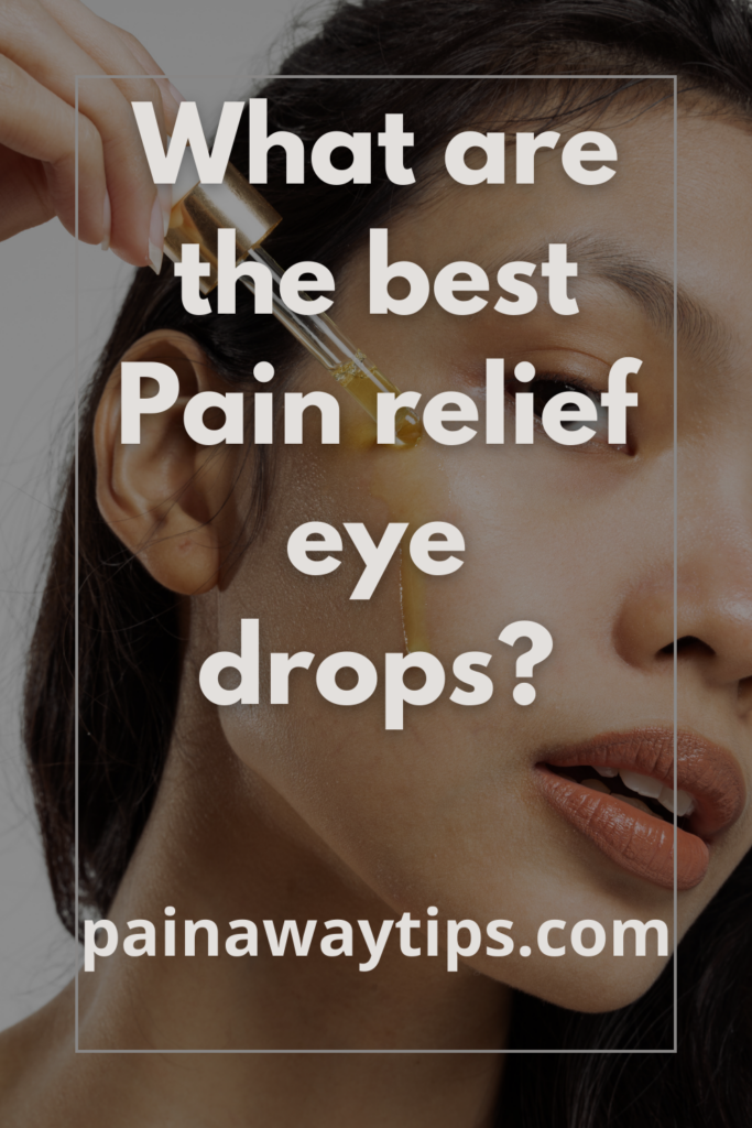 pain relief eye drops